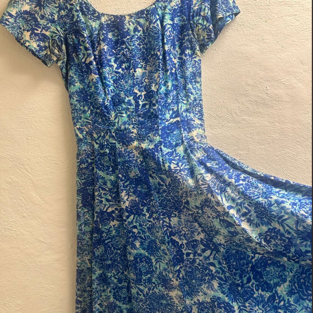 True Vintage 1950s floral Dress - Picture 3 of 4